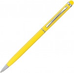 Obrázek Žluté hliníkové kuličkové pero a stylus - ČN