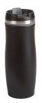 Obrázek Černý celonerezový hrnek s šedými doplňky 400 ml