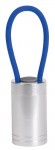 Obrázek Hliníková 6 LED svítilna, modrý silikonový pásek 