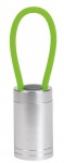 Obrázek Hliníková 6 LED svítilna, zelený silikonový pásek 