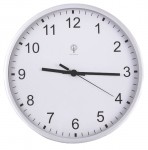 Obrázek Stříbrné rádiem řízené nástěnné hodiny