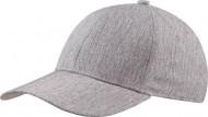 Obrázek Hedvábná šedá melírovaná šestipanelová čepice