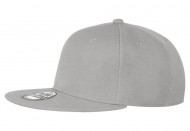 Obrázek Akrylová čepice šedá s plochým kšiltem 