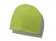 Obrázek Dvoubarevná dvojitá čepice z bavlny zeleno/šedá