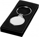 Obrázek Stříbrný malý kulatý kovový přívěsek na klíče