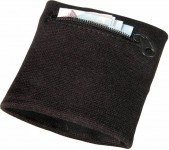 Obrázek Černá pružná bavlněná peněženka/nátepník na ruku