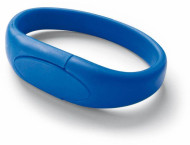 Obrázek USB flash disk, modrý náramek 8GB