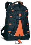 Obrázek Černý batoh s oranžovými doplňky