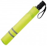 Obrázek Dvoudílný zelený skládací deštník, reflex. pruhy