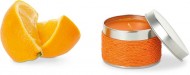 Obrázek Aromatická svíčka s vůní pomeranč v plechovém boxu