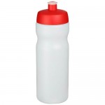 Obrázek Sportovní láhev 650 ml, průhledná, červené víčko