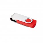 Obrázek Twister Techmate červeno-stříbrný USB disk 8GB