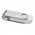 Obrázek Twister Techmate bílo-stříbrný USB flash disk 8GB