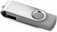 Obrázek Twister Techmate šedo-stříbrný USB disk 4GB