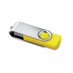 Obrázek Twister Techmate žluto-stříbrný USB disk 8GB