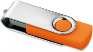 Obrázek Twister Techmate oranžovo-stříbrný USB disk 4GB