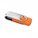 Obrázek Twister Techmate oranžovo-stříbrný USB disk 8GB