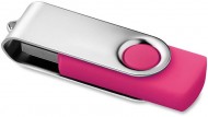 Obrázek Twister Techmate růžovo-stříbrný USB disk 4GB