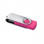 Obrázek Twister Techmate růžovo-stříbrný USB disk 8GB
