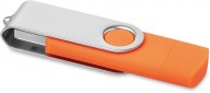 Obrázek OTG Twister flash disk 1 GB s micro USB,oranžový