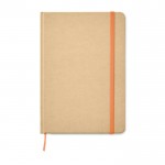 Obrázek A5 recyklovaný zápisník, oranžová gumička