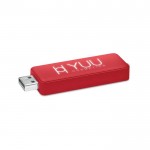 Obrázek Červený USB flash disk 1 GB s prosvíceným logem