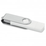 Obrázek Bílý OTG Twister USB flash disk s USB-C, 4GB