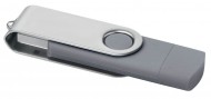 Obrázek Šedý OTG Twister USB flash disk s USB-C, 4GB
