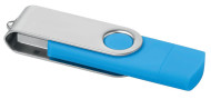 Obrázek Sv. modrý OTG Twister USB flash disk s USB-C, 32GB