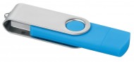 Obrázek Sv. modrý OTG Twister USB flash disk s USB-C, 16GB