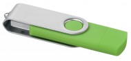 Obrázek Zelený OTG Twister USB flash disk s USB-C, 32GB