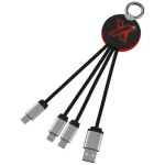 Obrázek Dobíjecí kabel s kulatým červeným svítícím logem