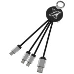Obrázek Dobíjecí kabel s kulatým bílým svítícím logem