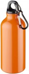 Obrázek Oranžová hliníková láhev 0,4 litru s karabinou