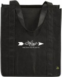 Obrázek Prostorná nákupní taška z netkané textilie,černá