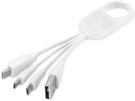 Obrázek Bílý nabíjecí kabel 4 v 1, typ C