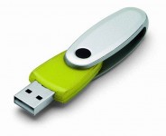Obrázek Rotating limetkový rotační USB flash disk 2GB