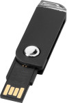 Obrázek Černý otočný USB flash disk s úchytem na klíče, 1GB