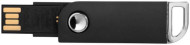 Obrázek Černý otočný USB flash disk s úchytem na klíče, 2GB