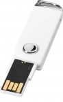 Obrázek Bílý otočný USB flash disk s úchytem na klíče, 16GB