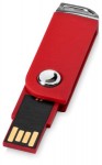 Obrázek Červený otočný USB flash disk, úchyt na klíče, 32GB