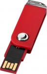 Obrázek Červený otočný USB flash disk, úchyt na klíče, 2GB