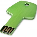 Obrázek Zelený hliníkový USB flash disk 2GB, tvar klíče