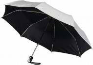 Obrázek Stříbrno-černý automatický skládací deštník