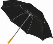 Obrázek Velký golf. deštník, tvarovaná rukojeť, černý