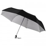 Obrázek Černo-stříbrný automatický skládací deštník