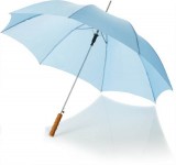 Obrázek Světle modrý automatický deštník,tvarovaná rukojeť