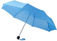 Obrázek Modrý třídílný skládací deštník mechan.