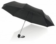 Obrázek Černý třídílný skládací deštník mechan.