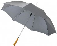 Obrázek Šedý automatický deštník, tvarovaná rukojeť